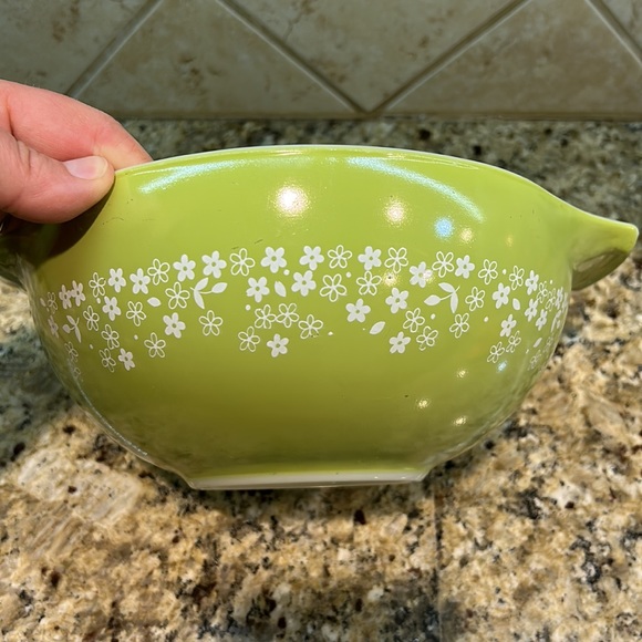 PYREX Spring blossom crazy daisy #443 cinderella nesting vintage mixing bowl - Picture 3 of 8